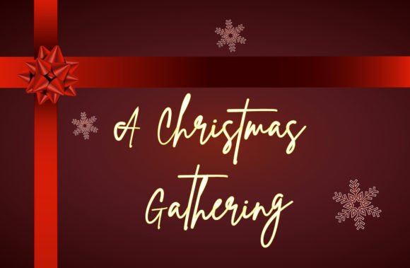 A Christmas Gathering Typeface for Editorial Magic