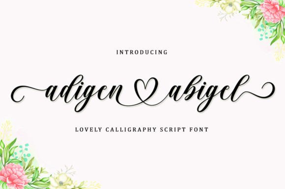 Adigen Abigel: A Script Font for Editorial Elegance