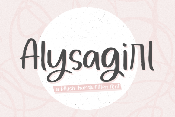 Alysagirl Font: A Brush Script That Elevates Your Brand