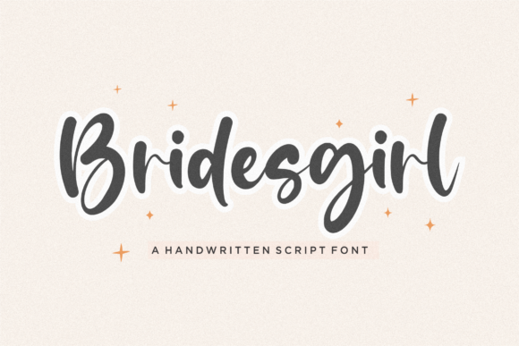 Bridesgirl Font: A Handwritten Script That Elevates Digital Design