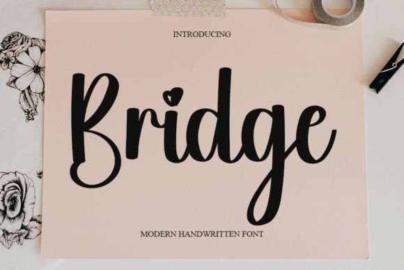 Bridge Font: A Handwritten Typeface for Thoughtful Editorial Design