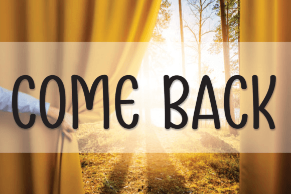 Bring Charm to Your Creations with the Come Back Handwritten Font