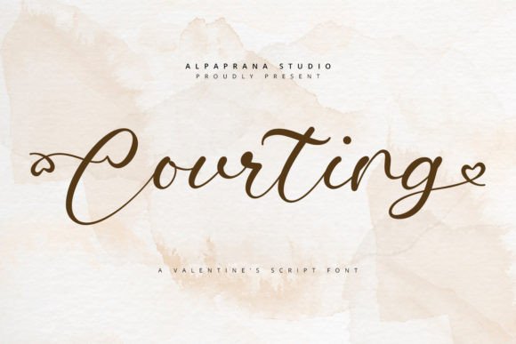 Courting: A Romantic Script Font for Editorial Design