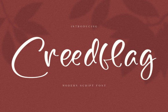 Creedflag: A Modern Script Font for Creative Branding