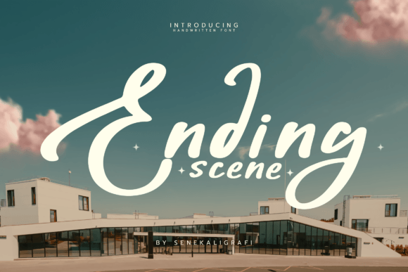 Ending Scene: A Playful Font That Elevates Your Campaign Design