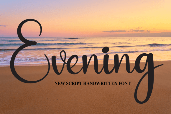 Evening Font: A Charming Script for Editorial Elegance