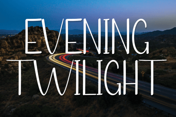 Evening Twilight: A Handwritten Typeface for Modern Web Design