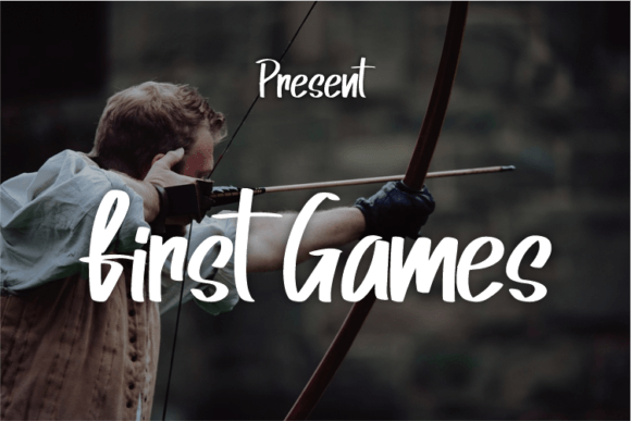 First Games: A Script Font for Bold Branding