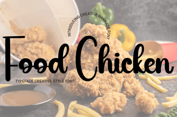 Food Chicken: A Handwritten Font for Heartfelt Typography