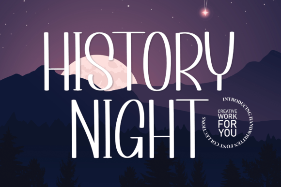 History Night Font: A Script Amp Typeface for Strong Brand Identity