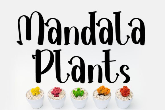 Mandala Plants: A Handwritten Font That Brings Craft Projects to Life