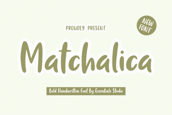 Matchalica: A Handwritten Typeface for Editorial Elegance