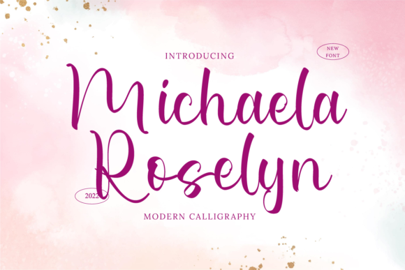 Michaela Roselyn: A Script Font That Brings Handmade Creations to Life