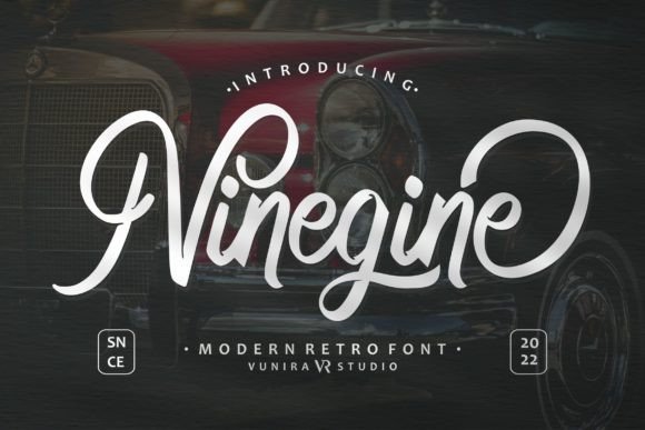 Ninegine: A Script Font with Personality