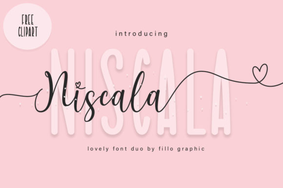 Niscala Typeface: A Chic Script Font for Campaign Design