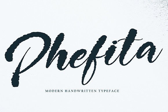 Phefita: A Bold Script Font for Creative Branding Projects