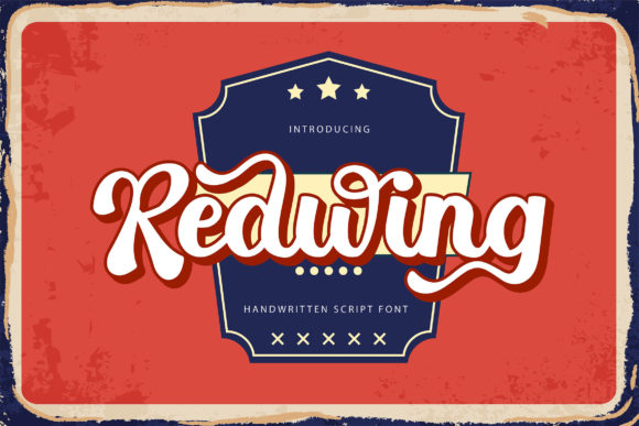 Redwing Typeface: A Retro-Styled Script Font for Modern Branding