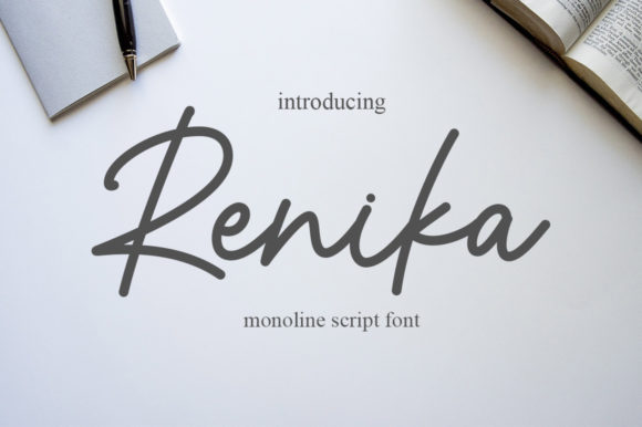 Renika Font Review: A Dainty Script for Romantic Branding