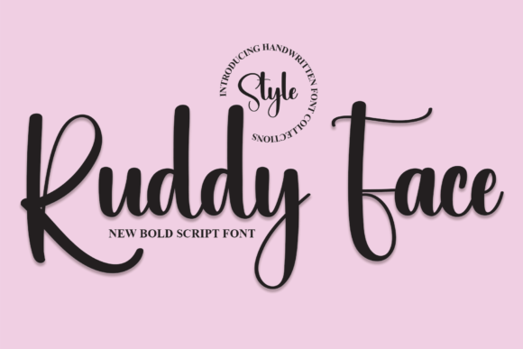 Ruddy Face: A Script Font with Heart and Versatility