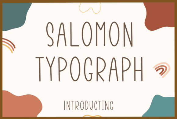 Salomon Typograph: A Delightful Handwritten Typeface for Editorial Design