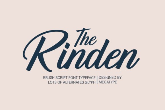 The Rinden Font: A Modern Brush Script for Strong Brand Identity