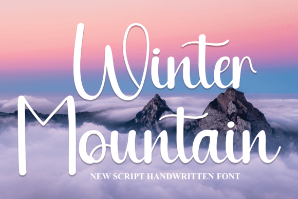 Winter Mountain Font: A Script Amp for Editorial Elegance