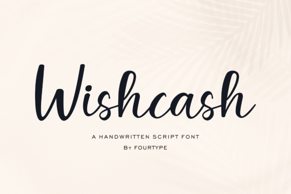 Wishcash Font: A Modern Handwritten Typeface for Digital Design